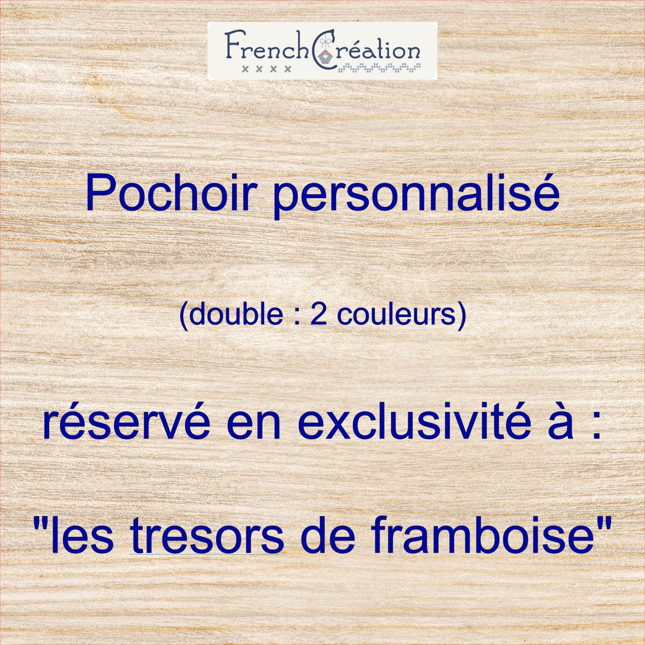 Pochoir de texture double : 2 couleurs pour pâte polymère, reservé exclusivité créatrice "les_tresors_de_framboise"
