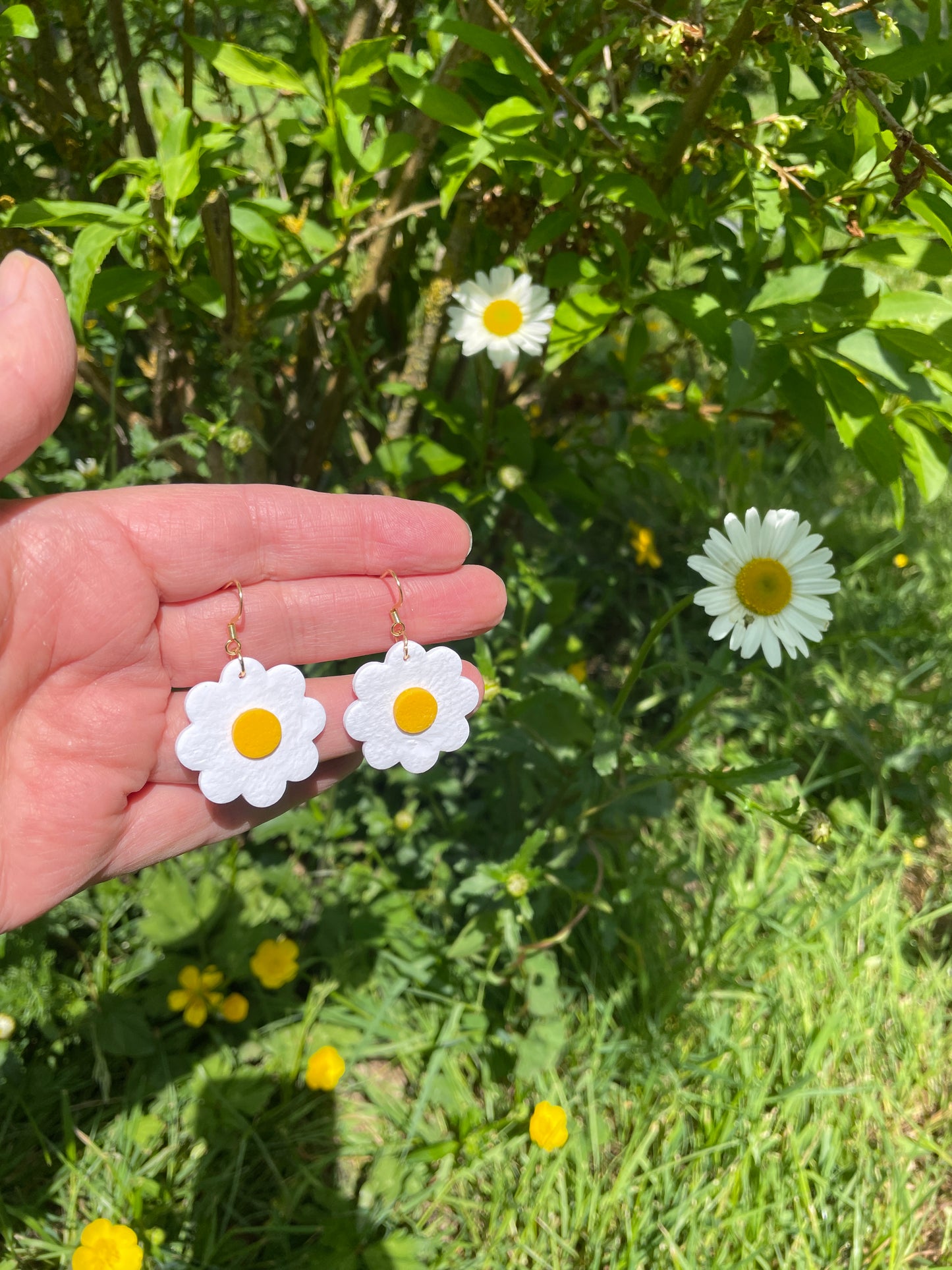 Lot de 4 Emporte-pièces "Fleurs Marguerites", pour argile polymère,  Clay cutter, Coupeur d'argile polymere